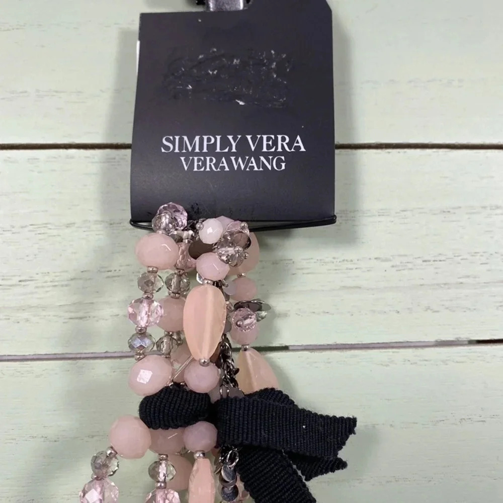 Simply Vera Vera Wang Pink Beaded Bracelet - Picture 4 of 4